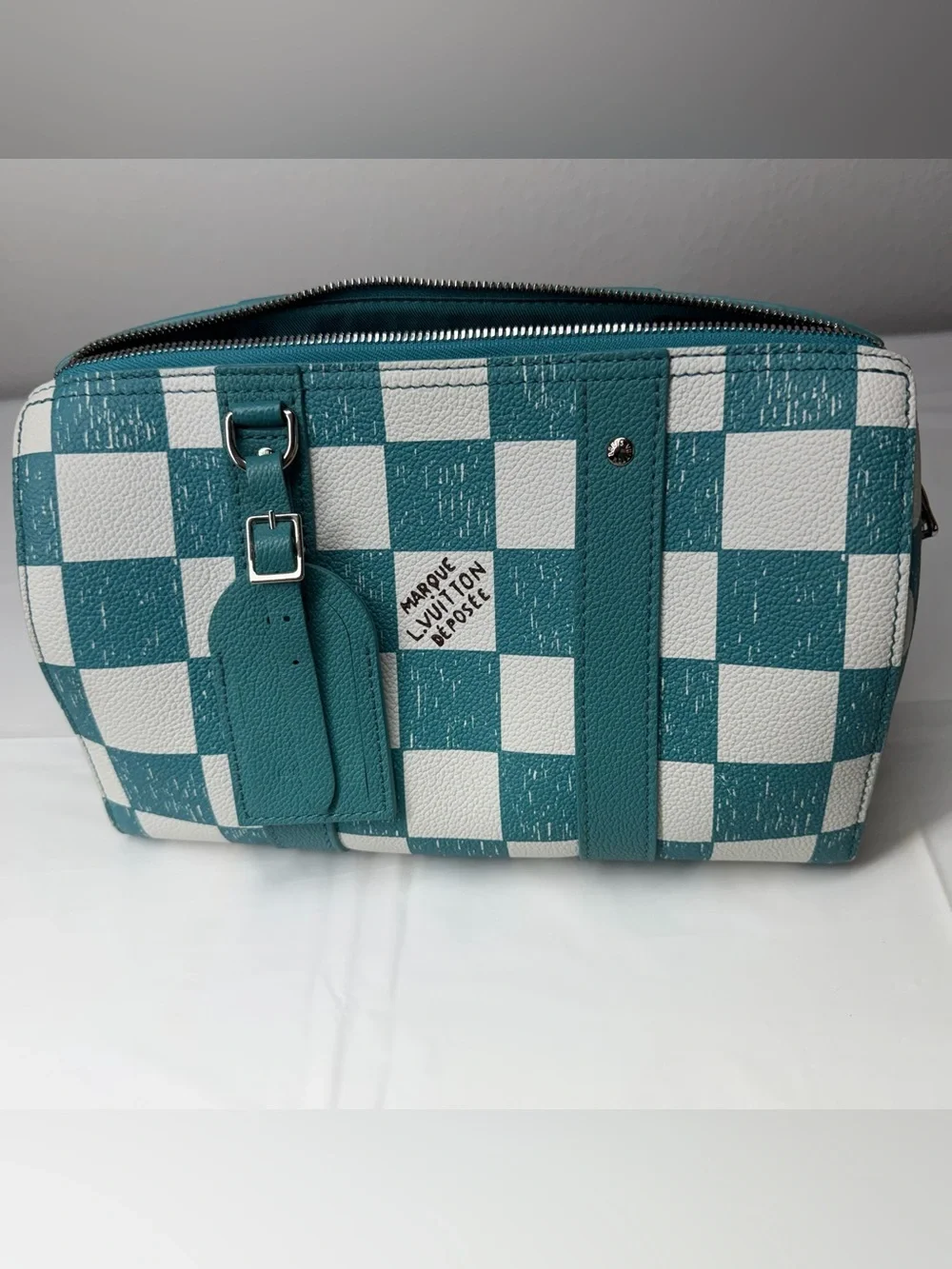 Louis Vuitton Damier City checkered Keepall with COA and dust bag